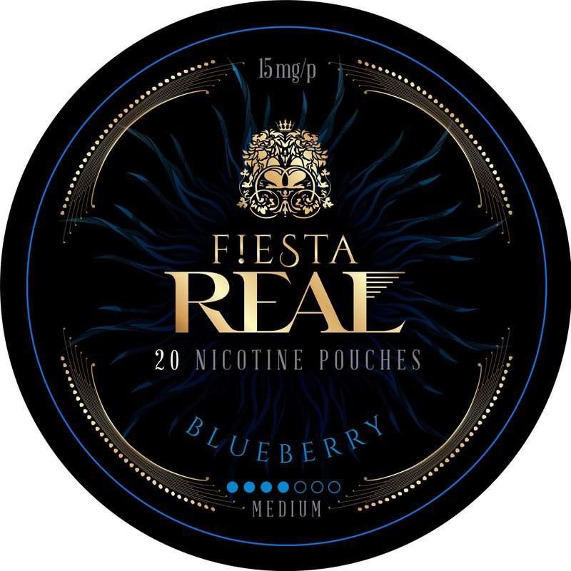 Blueberry - Fiesta REAL nicotine pouches (20 pouches, 15 mg/g)